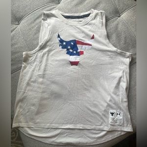 UNDER ARMOUR PROJECT ROCK heatgear loose tank. Size small
